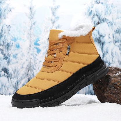 Men's Combat Boots Waterproof Non-Slip Hiking Boots Anti-Puncture Anti-Sprain Work Boots