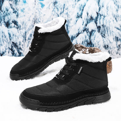 Men's Combat Boots Waterproof Non-Slip Hiking Boots Anti-Puncture Anti-Sprain Work Boots