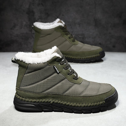 Men's Combat Boots Waterproof Non-Slip Hiking Boots Anti-Puncture Anti-Sprain Work Boots