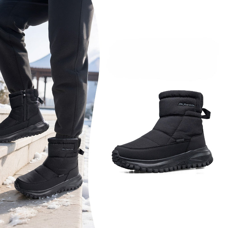 Men's Orthopedic Hiking Boots - Safe and Comfortable Work Boots - Waterproof, Slip-resistant, Impact-resistant, and Puncture-resistant - Wide Toe, Arch Support, and Ankle Support - Money-back Guarantee if ineffective.