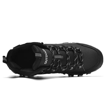 Men’s Orthopedic Winter Warm and Cozy Hiking Boots - Casual Boots - Slip-on - Non-slip - Arch Support - Waterproof - Wide Toe - Ideal For Winter Outdoor Adventures