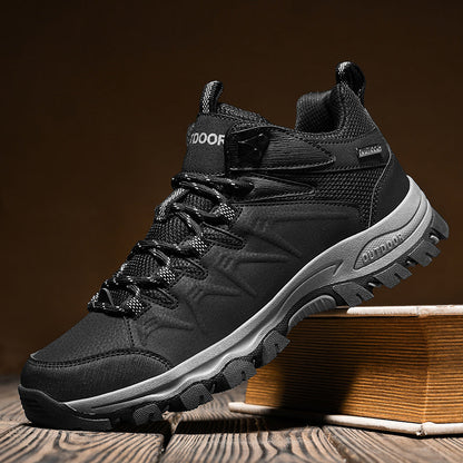 Men’s Orthopedic Winter Warm and Cozy Hiking Boots - Casual Boots - Slip-on - Non-slip - Arch Support - Waterproof - Wide Toe - Ideal For Winter Outdoor Adventures