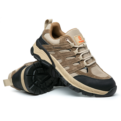 Men's Orthopedic Arch Support Wide Toe Ankle Support Hiking Shoes Waterproof Non-slip Anti-puncture Work Shoes