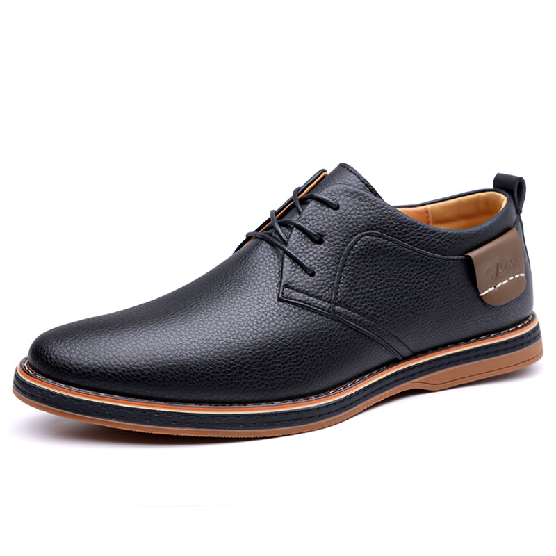 Men’s Leather Derby Shoes, Lightweight Lace-Up Work & Walking