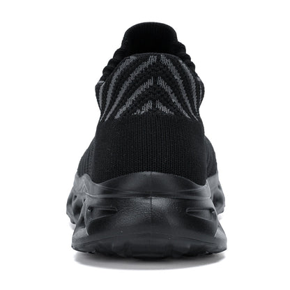 Men‘s’ Slip-On Running Walking Shoes - Zero Laces Comfort, Non-Slip Traction & Cushioned Support