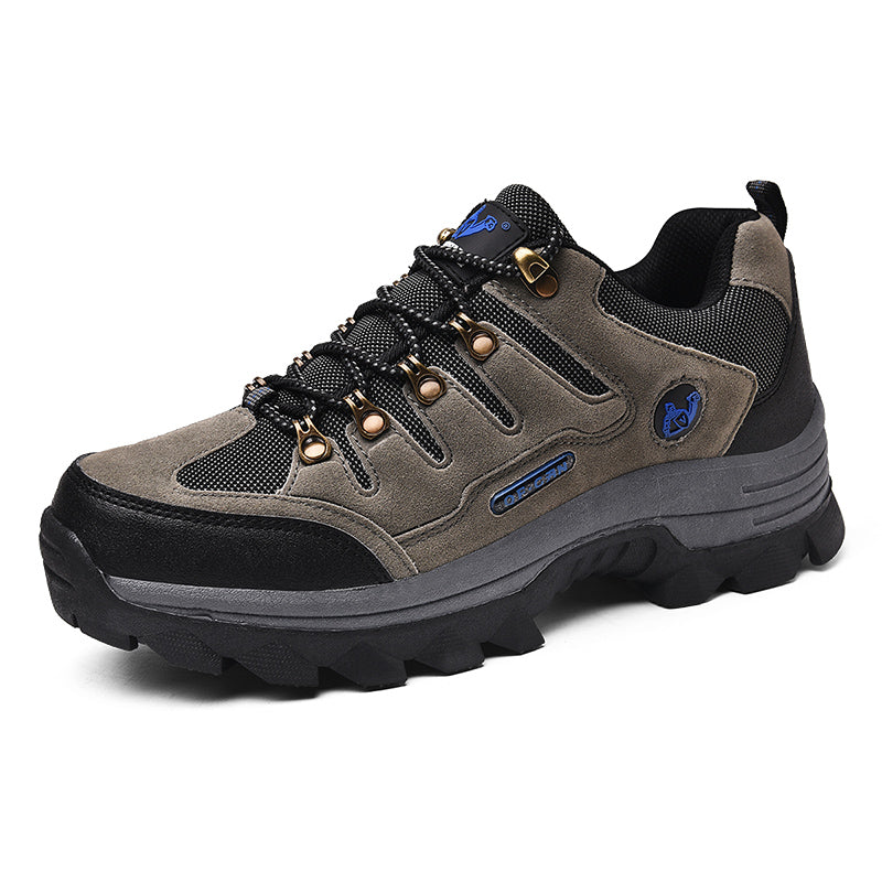Men's Orthopedic Walking Shoes - Built-In Arch Support; Waterproof Leather Upper; Wide Toe; Non-Slip; Anti-Wear; Comfortable