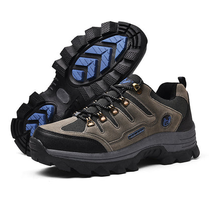 Men's Orthopedic Walking Shoes - Built-In Arch Support; Waterproof Leather Upper; Wide Toe; Non-Slip; Anti-Wear; Comfortable