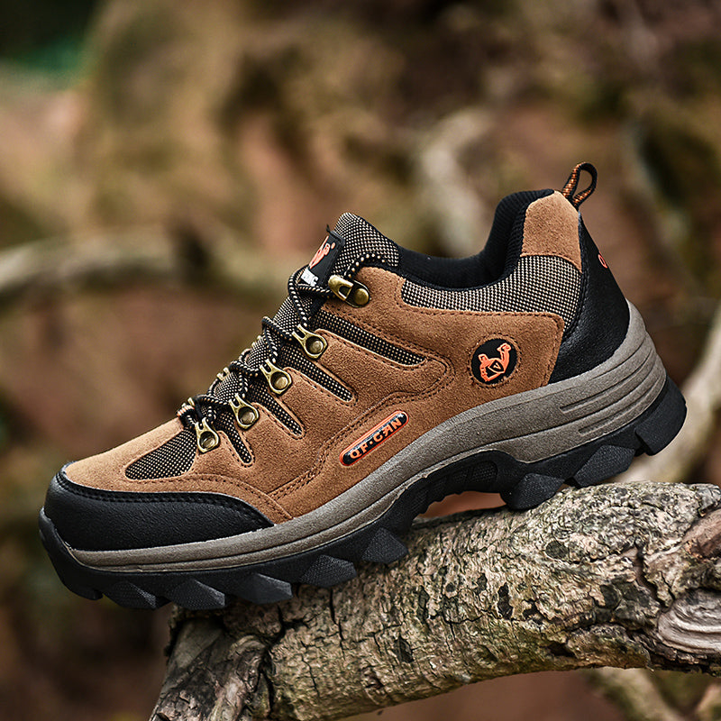 Men's Orthopedic Walking Shoes - Built-In Arch Support; Waterproof Leather Upper; Wide Toe; Non-Slip; Anti-Wear; Comfortable