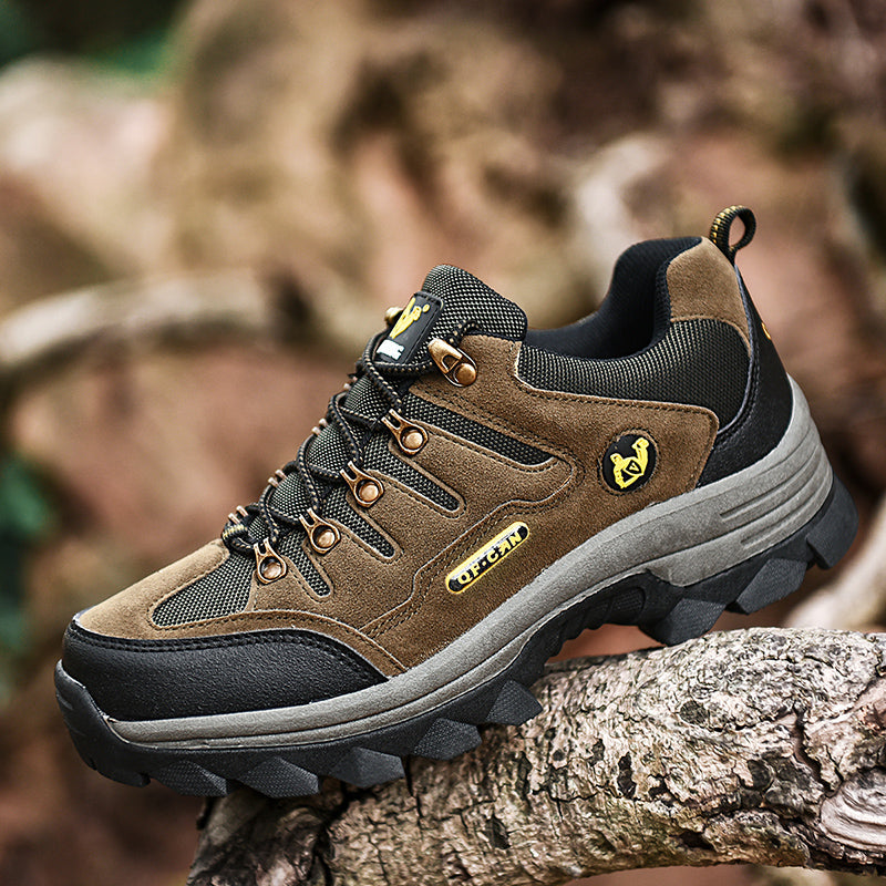 Men's Orthopedic Walking Shoes - Built-In Arch Support; Waterproof Leather Upper; Wide Toe; Non-Slip; Anti-Wear; Comfortable