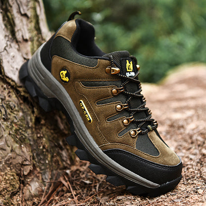 Men's Orthopedic Walking Shoes - Built-In Arch Support; Waterproof Leather Upper; Wide Toe; Non-Slip; Anti-Wear; Comfortable