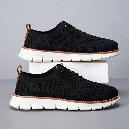 Men‘s’ Slip-On Running Walking Shoes - Zero Laces Comfort, Non-Slip Traction & Cushioned Support
