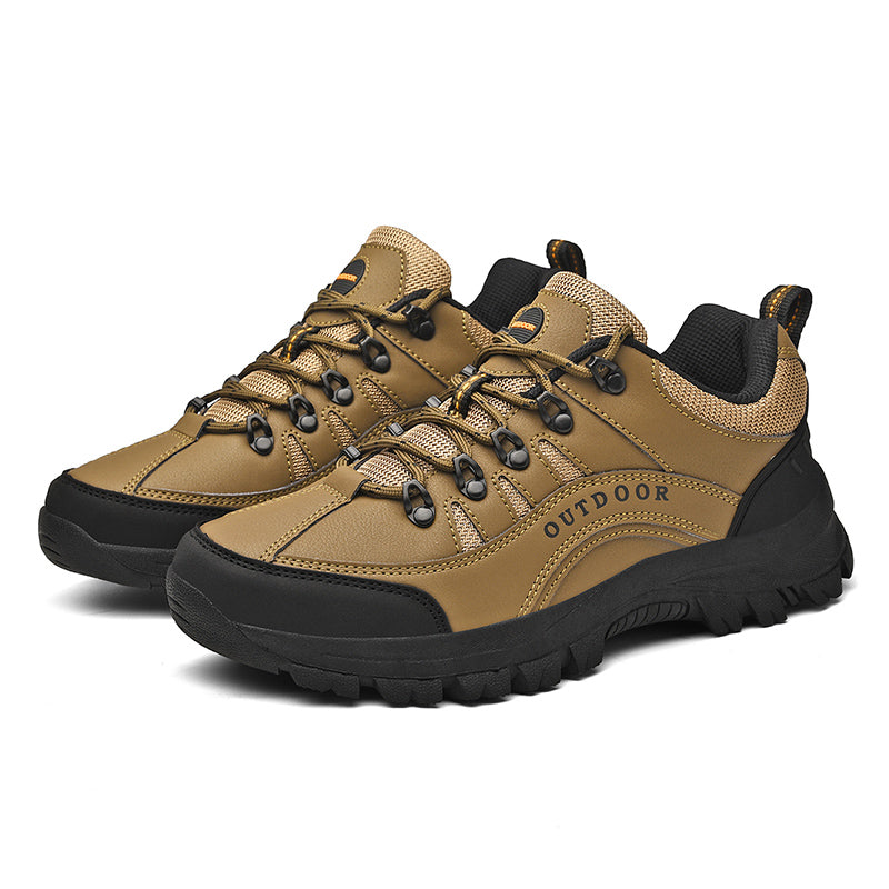 Men's Orthopedic Arch Support Wide Toe Lightweight Hiking Shoes Waterproof Non-slip Scratch-Resistant Work Shoes, Ideal For Hike All Day with Comfort and Zero Fatigue