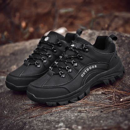 Men's Orthopedic Arch Support Wide Toe Lightweight Hiking Shoes Waterproof Non-slip Scratch-Resistant Work Shoes, Ideal For Hike All Day with Comfort and Zero Fatigue