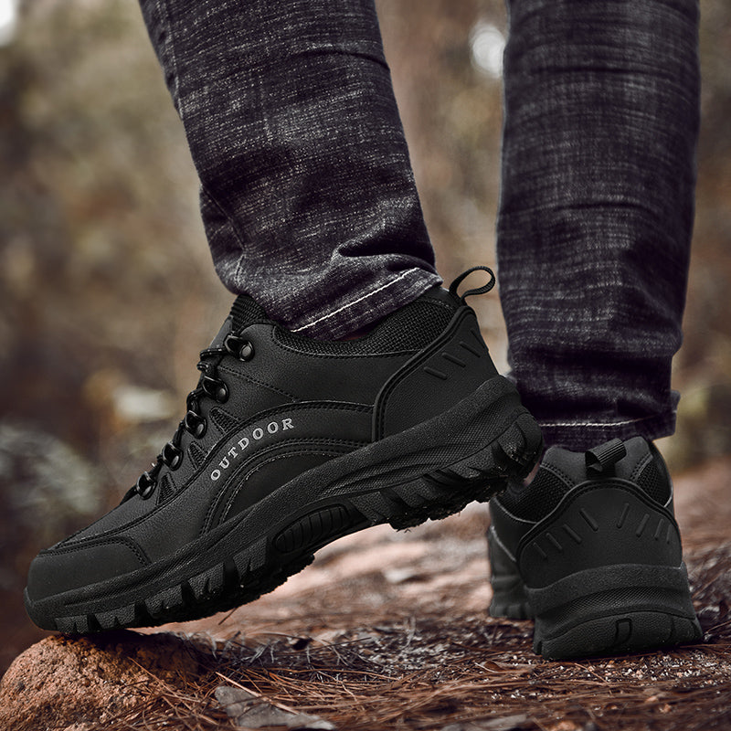 Men's Orthopedic Arch Support Wide Toe Lightweight Hiking Shoes Waterproof Non-slip Scratch-Resistant Work Shoes, Ideal For Hike All Day with Comfort and Zero Fatigue