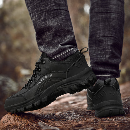 Men's Orthopedic Arch Support Wide Toe Lightweight Hiking Shoes Waterproof Non-slip Scratch-Resistant Work Shoes, Ideal For Hike All Day with Comfort and Zero Fatigue