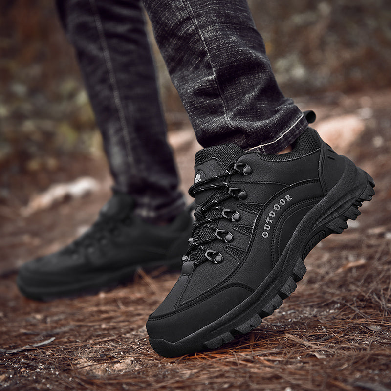 Men's Orthopedic Arch Support Wide Toe Lightweight Hiking Shoes Waterproof Non-slip Scratch-Resistant Work Shoes, Ideal For Hike All Day with Comfort and Zero Fatigue