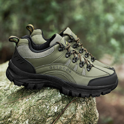 Men's Orthopedic Arch Support Wide Toe Lightweight Hiking Shoes Waterproof Non-slip Scratch-Resistant Work Shoes, Ideal For Hike All Day with Comfort and Zero Fatigue