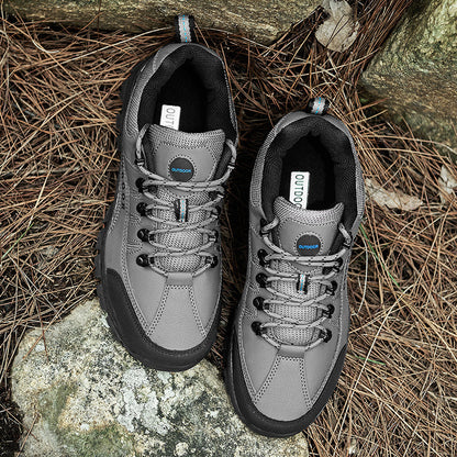 Men's Orthopedic Arch Support Wide Toe Lightweight Hiking Shoes Waterproof Non-slip Scratch-Resistant Work Shoes, Ideal For Hike All Day with Comfort and Zero Fatigue