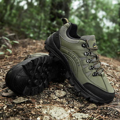 Men's Orthopedic Arch Support Wide Toe Lightweight Hiking Shoes Waterproof Non-slip Scratch-Resistant Work Shoes, Ideal For Hike All Day with Comfort and Zero Fatigue