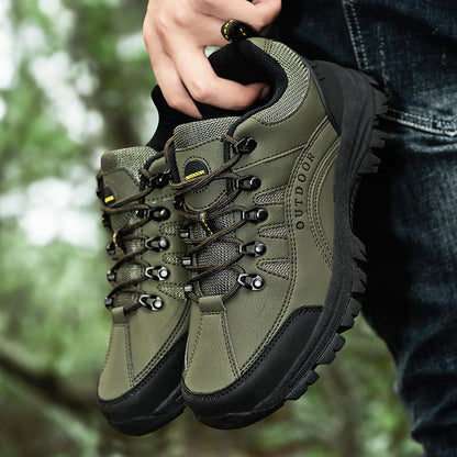 Men's Orthopedic Arch Support Wide Toe Lightweight Hiking Shoes Waterproof Non-slip Scratch-Resistant Work Shoes, Ideal For Hike All Day with Comfort and Zero Fatigue