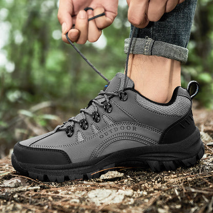 Men's Orthopedic Arch Support Wide Toe Lightweight Hiking Shoes Waterproof Non-slip Scratch-Resistant Work Shoes, Ideal For Hike All Day with Comfort and Zero Fatigue