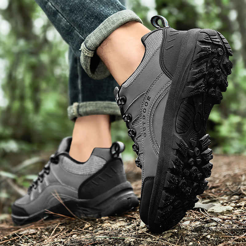 Men's Orthopedic Arch Support Wide Toe Lightweight Hiking Shoes Waterproof Non-slip Scratch-Resistant Work Shoes, Ideal For Hike All Day with Comfort and Zero Fatigue