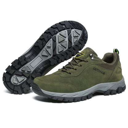 Men's Orthopedic Outdoor Work Boots - Built-In Arch Support; Waterproof Leather Upper; Wide Toe; Non-Slip; Ankle Support; Scratch&Smash&Puncture Resistant; Perfect For Hiking, Travel, Walk and Work.