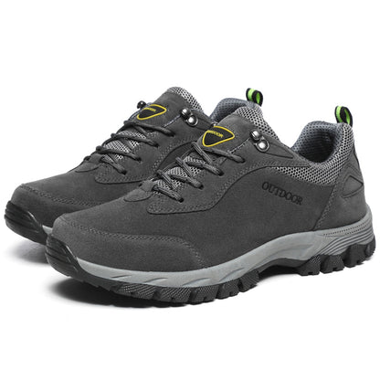 Men's Orthopedic Outdoor Work Boots - Built-In Arch Support; Waterproof Leather Upper; Wide Toe; Non-Slip; Ankle Support; Scratch&Smash&Puncture Resistant; Perfect For Hiking, Travel, Walk and Work.