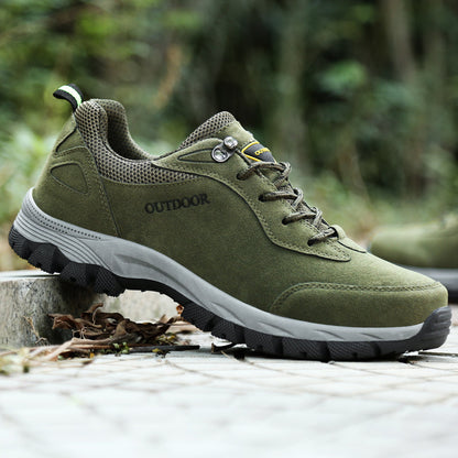 Men's Orthopedic Outdoor Work Boots - Built-In Arch Support; Waterproof Leather Upper; Wide Toe; Non-Slip; Ankle Support; Scratch&Smash&Puncture Resistant; Perfect For Hiking, Travel, Walk and Work.