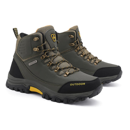 Men’s Waterproof Work & Hiking Boots – Wide Toe Box, Arch Support, Non-Slip Durable Sole, Built for All-Day Comfort