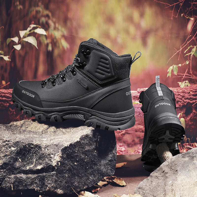 Men’s Waterproof Work & Hiking Boots – Wide Toe Box, Arch Support, Non-Slip Durable Sole, Built for All-Day Comfort