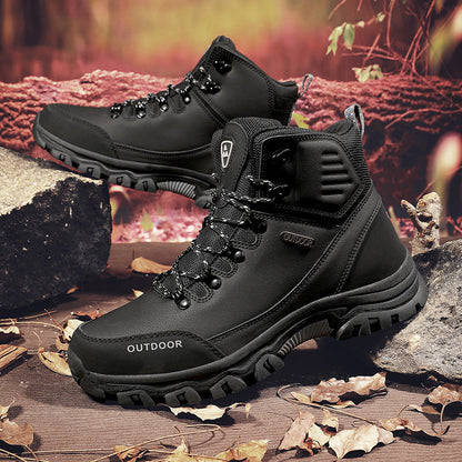Men’s Waterproof Work & Hiking Boots – Wide Toe Box, Arch Support, Non-Slip Durable Sole, Built for All-Day Comfort