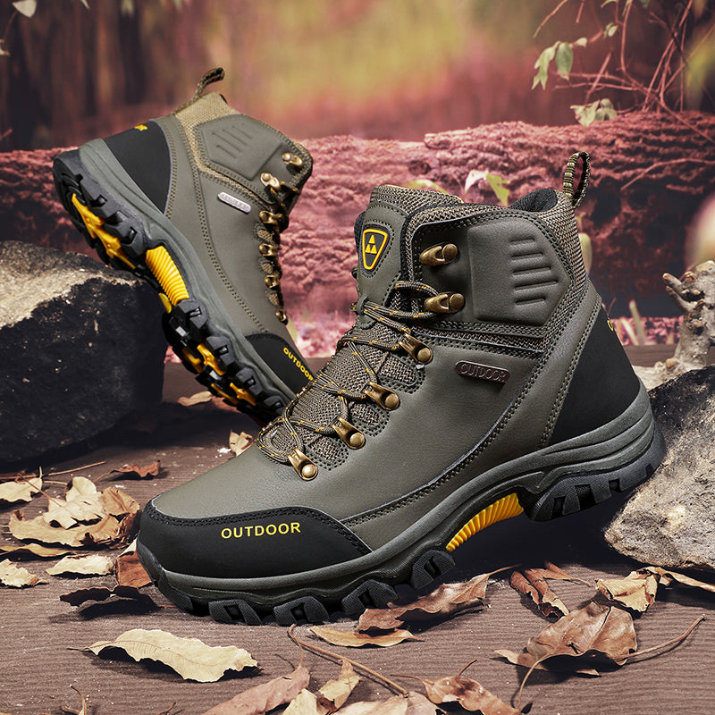 Men’s Waterproof Work & Hiking Boots – Wide Toe Box, Arch Support, Non-Slip Durable Sole, Built for All-Day Comfort