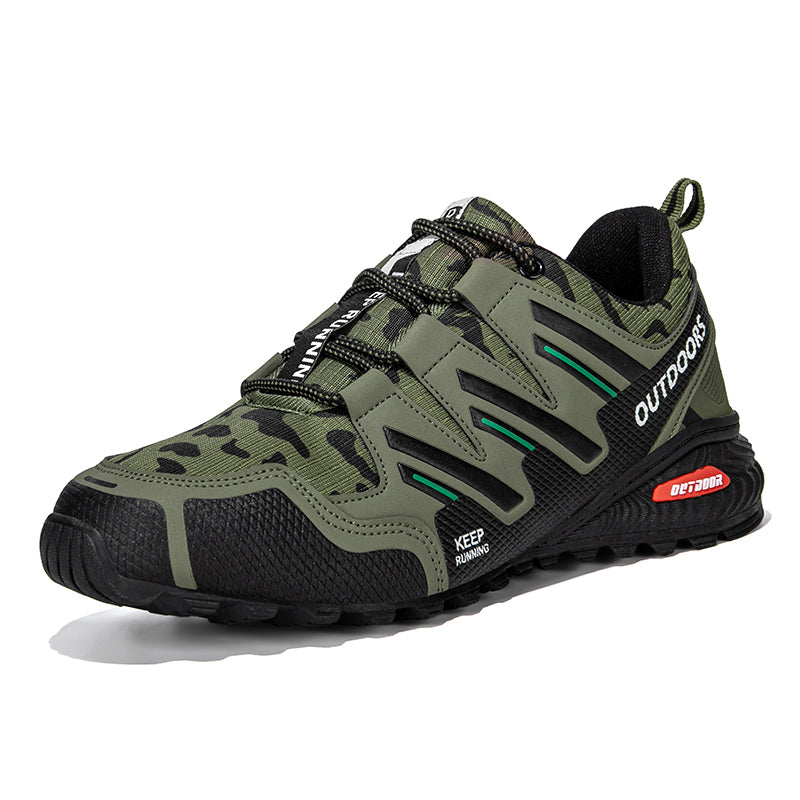 Men's Mesh Hiking Shoes - Lace-Up, Waterproof, Wide Toe Box with Arch Support