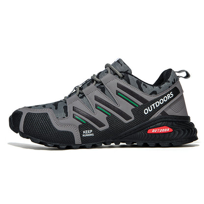 Men's Mesh Hiking Shoes - Lace-Up, Waterproof, Wide Toe Box with Arch Support