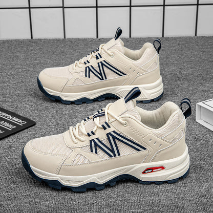 Men's Mesh Hiking Shoes - Lace-Up, Enhanced Support, Wide Toe Box with Arch Support