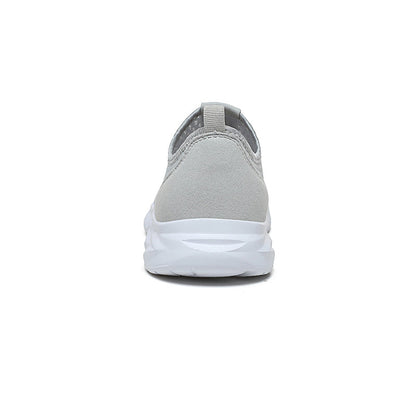Men's Mesh Walking Shoes - Slip-On, Cushioned, Wide Toe Box with Arch Support