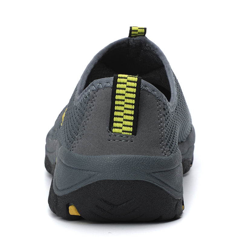 Men's Canvas Walking Shoes - Slip-On, Breathable, Wide Toe Box with Arch Support