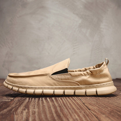 Men's Leather Slip-On | Slip On Without Bending | Leather Looks, Cloud Comfort