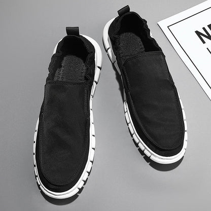 Men's Leather Slip-On | Slip On Without Bending | Leather Looks, Cloud Comfort