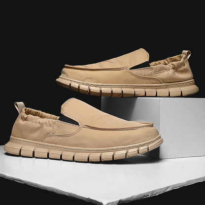 Men's Leather Slip-On | Slip On Without Bending | Leather Looks, Cloud Comfort
