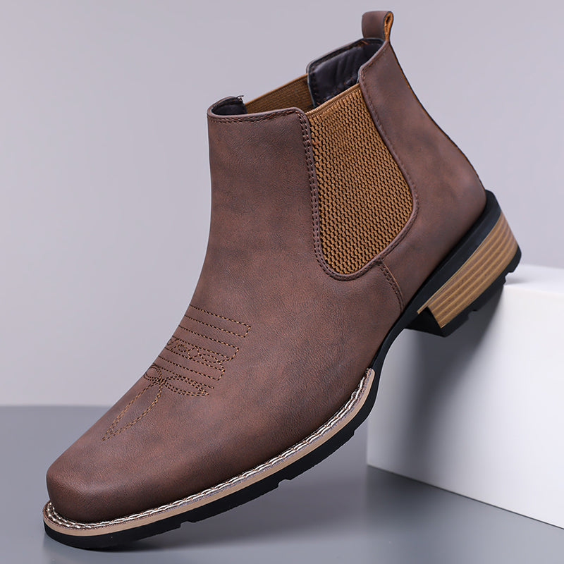Men's Slip On Chelsea Ankle Boot - Slip-On, Waterproof, Maximum Support, Wide Toe Box with Arch Support