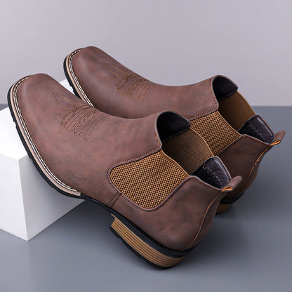 Men's Slip On Chelsea Ankle Boot - Slip-On, Waterproof, Maximum Support, Wide Toe Box with Arch Support