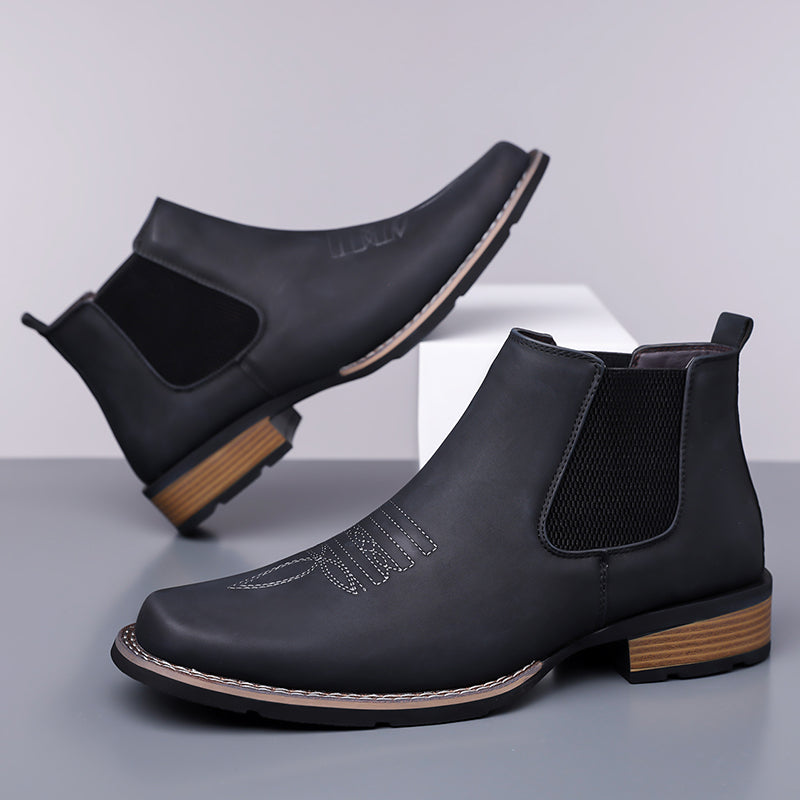 Men's Slip On Chelsea Ankle Boot - Slip-On, Waterproof, Maximum Support, Wide Toe Box with Arch Support