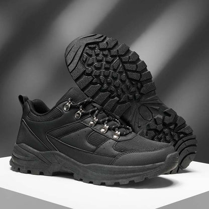 Men's Mesh Hiking Shoes - Lace-Up, Enhanced Support, Wide Toe Box with Arch Support