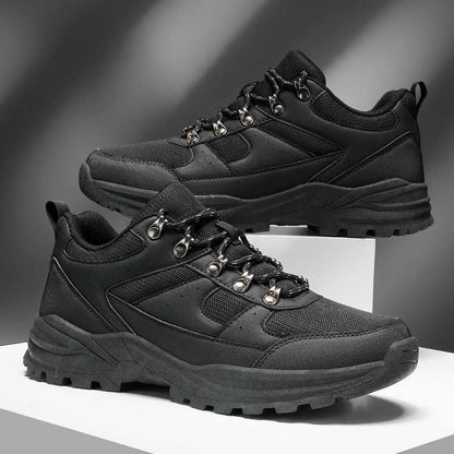 Men's Mesh Hiking Shoes - Lace-Up, Enhanced Support, Wide Toe Box with Arch Support