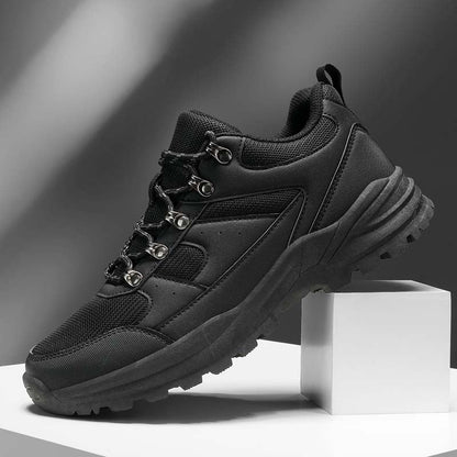 Men's Mesh Hiking Shoes - Lace-Up, Enhanced Support, Wide Toe Box with Arch Support