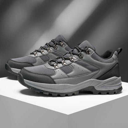 Men's Mesh Hiking Shoes - Lace-Up, Enhanced Support, Wide Toe Box with Arch Support