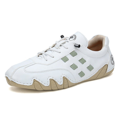 Men's  Low Top Suede Casual Boots - Lace-Up, Waterproof, Wide Toe Box with Arch Support