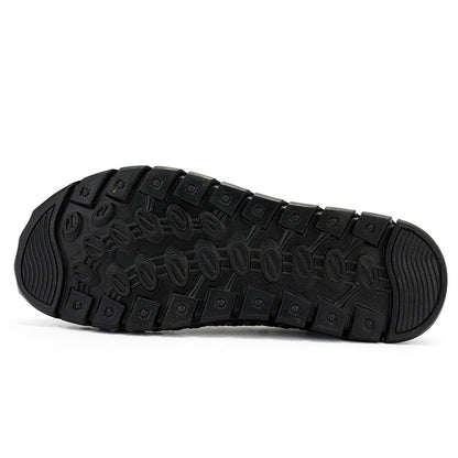 Men's Mesh Hiking Shoes - Slip-On, Breathable, Slip-Resistant, Wide Toe Box with Arch Support